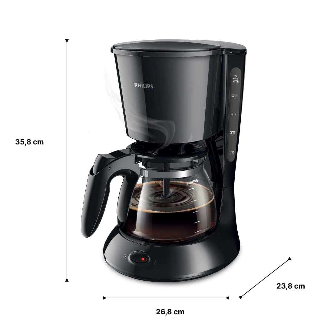 Philips HD7546 / 20 Gaia filter coffee machine with thermo jug, black / metal