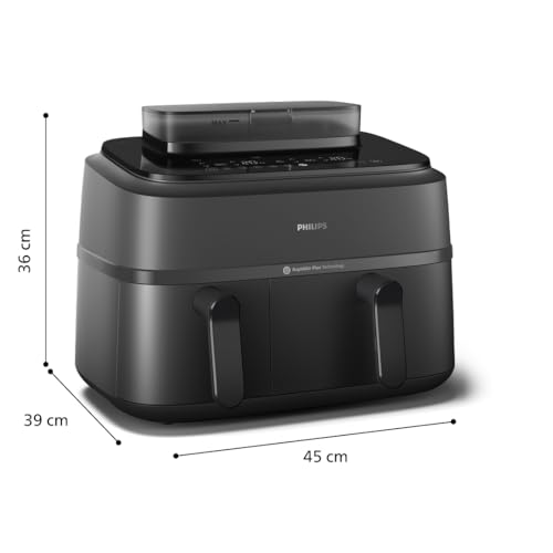 Philips Dual Basket Airfryer 9L – 2 Zones, Sync Function & RapidAir Plus