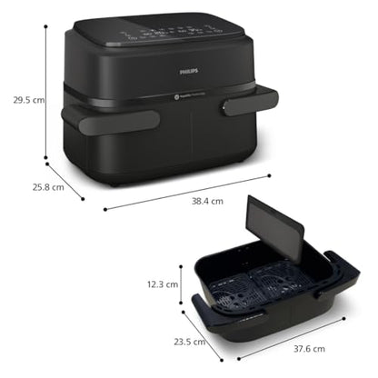Philips Dual Basket Airfryer 9L – 2 Zones, Sync Function & RapidAir Plus