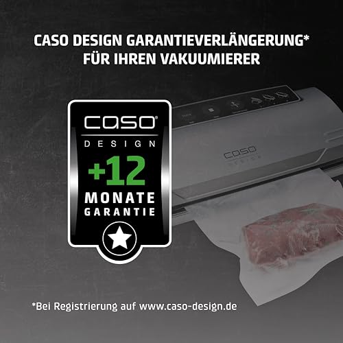 CASO Advanced Vacuum Sealer - Film Sealing Device - Extend the Shelf Life of Your Food - Ideal For Portioning and Storing Food