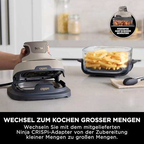Ninja CRISPi 4-in-1 System – Portable Air Fryer, Recrisp & Storage Lids
