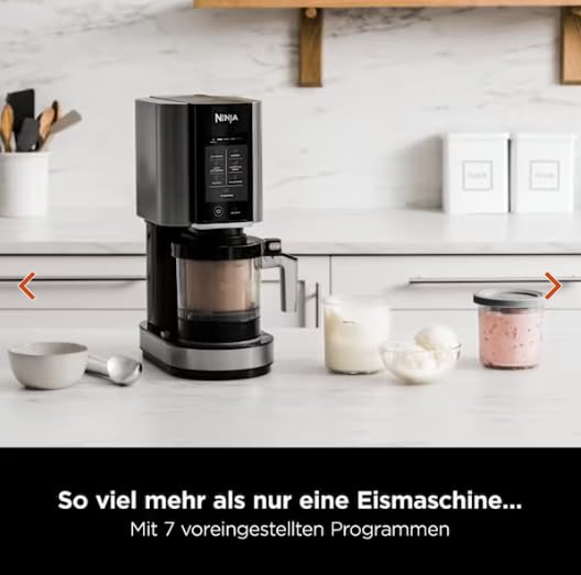 Ninja CREAMi – Ice Cream, Gelato & Sorbet Maker with 3 Tubs (Black/Silver)