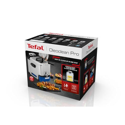 Tefal Pro Inox & Design FR8040 Deep Fryer Oleoclean 3.5 litres, Black, Stainless Steel