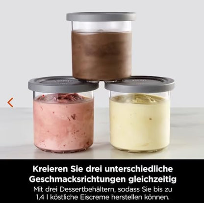 Ninja CREAMi – Ice Cream, Gelato & Sorbet Maker with 3 Tubs (Black/Silver)