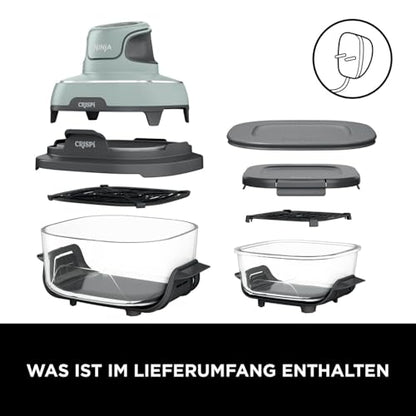 Ninja CRISPi 4-in-1 System – Portable Air Fryer, Recrisp & Storage Lids