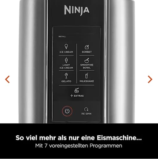 Ninja CREAMi – Ice Cream, Gelato & Sorbet Maker with 3 Tubs (Black/Silver)