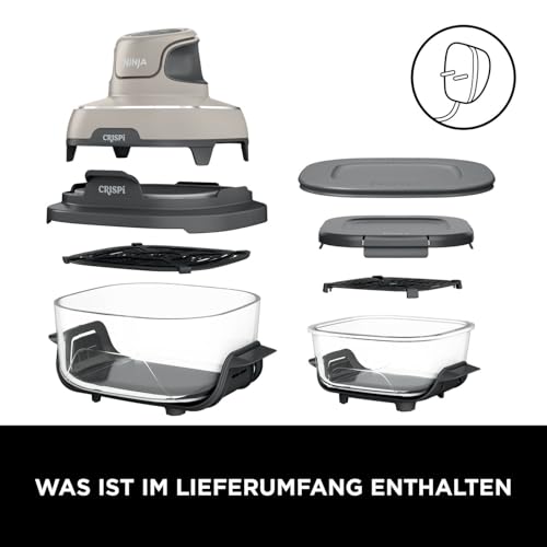 Ninja CRISPi 4-in-1 System – Portable Air Fryer, Recrisp & Storage Lids