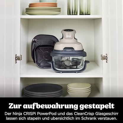 Ninja CRISPi 4-in-1 System – Portable Air Fryer, Recrisp & Storage Lids