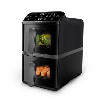 Philips Dual Basket Airfryer 9L – 2 Zones, Sync Function & RapidAir Plus