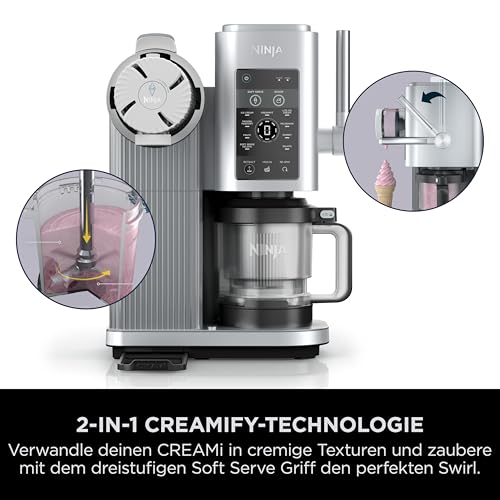 Ninja CREAMi – Ice Cream, Gelato & Sorbet Maker with 3 Tubs (Black/Silver)