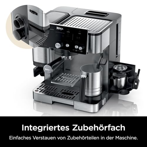 Ninja Luxe Premier ES601EU – Portafilter System with Grinder, Cold Brew & Frother