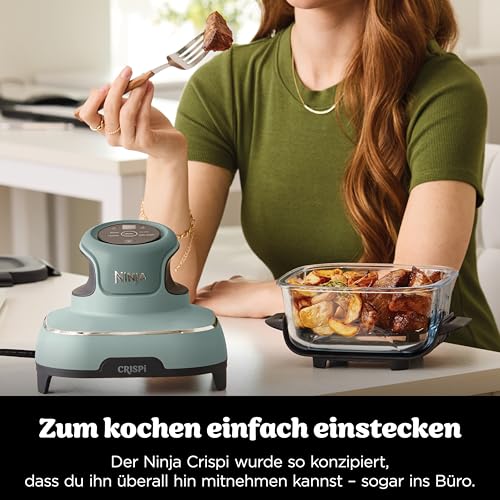 Ninja CRISPi 4-in-1 System – Portable Air Fryer, Recrisp & Storage Lids