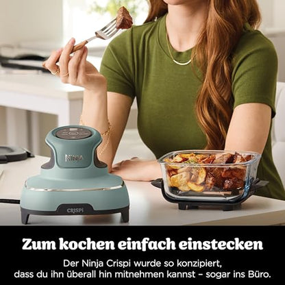Ninja CRISPi 4-in-1 System – Portable Air Fryer, Recrisp & Storage Lids