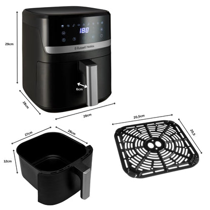 Russell Hobbs SatisFry XXL – 8.3L Quiet Air Fryer (Fits 26cm Pizza)