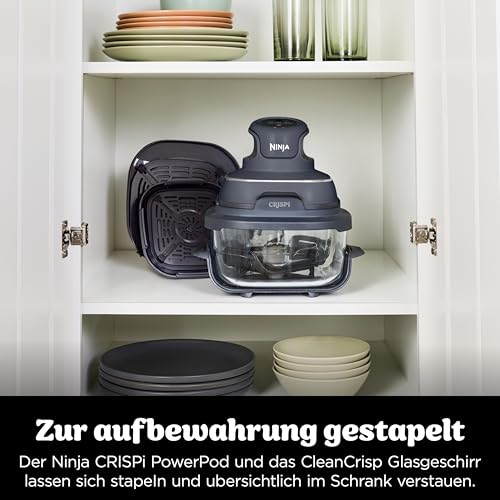 Ninja CRISPi 4-in-1 System – Portable Air Fryer, Recrisp & Storage Lids