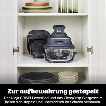 Ninja CRISPi 4-in-1 System – Portable Air Fryer, Recrisp & Storage Lids