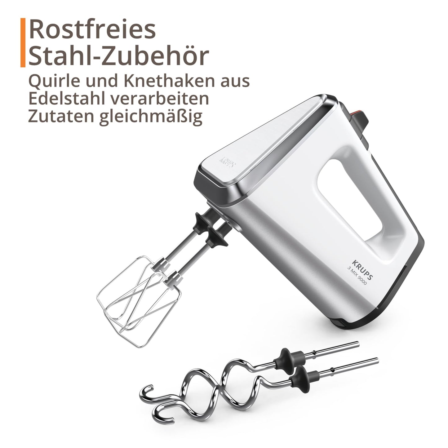 Krups 3Mix 9000 GN9101 – Powerful 750W Mixer with Turbo & Long Cable