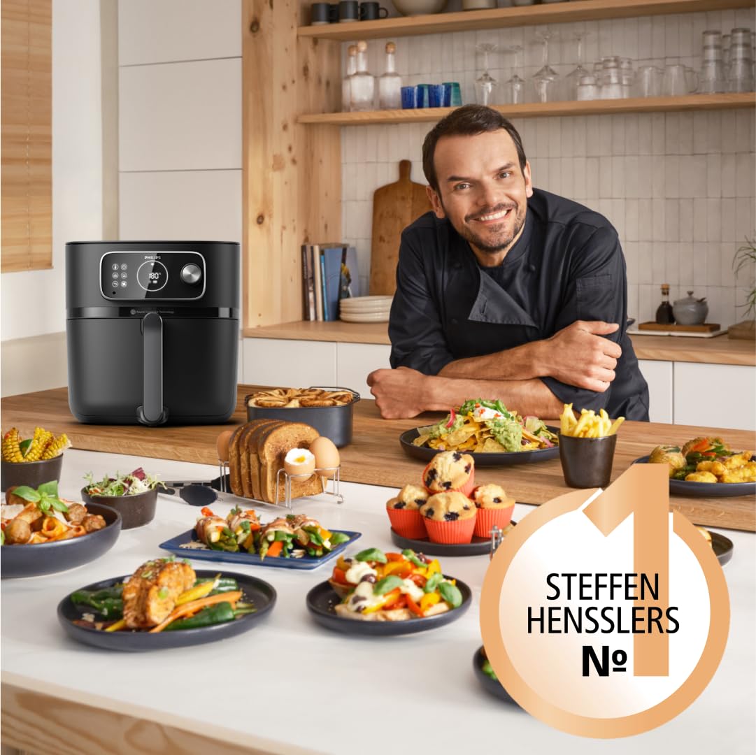 Philips Airfryer 5000 Series L – Connected Air Fryer with Remote App Control (HD9255)