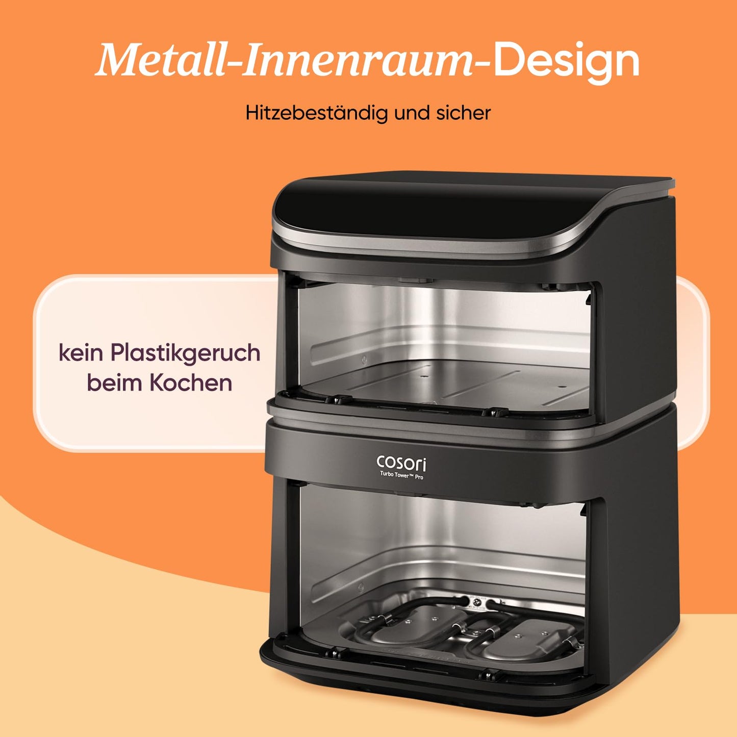 COSORI TwinFry 10L XXL – Dual Zone Air Fryer with 4 Heating Elements