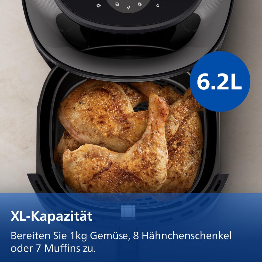 Philips Airfryer 5000 Series L – Connected Air Fryer with Remote App Control (HD9255)