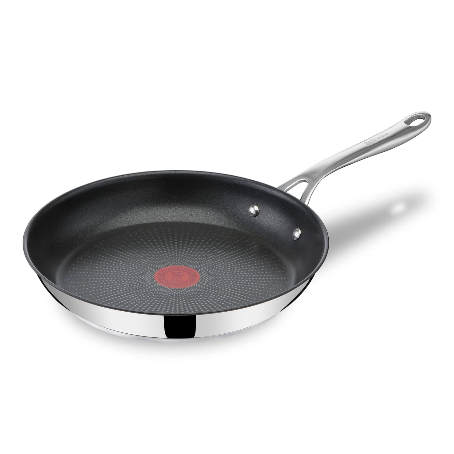 Tefal Jamie Oliver Cook's Direct On E3040644 Frying Pan 28 cm, Non-Stick, Suitable for Induction Cookers, Oven Safe, Stainless Steel Riveted Handle