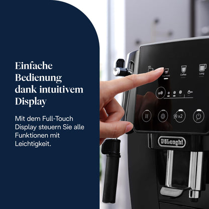 De'Longhi Magnifica Start – Manual Steam Wand, 13-Step Grinder & Soft Touch