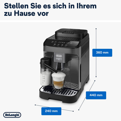 De'Longhi Magnifica Evo – One-Touch Cappuccino, Milk System & 4 Recipes