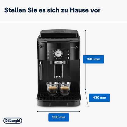De'Longhi Magnifica Start – Manual Steam Wand, 13-Step Grinder & Soft Touch