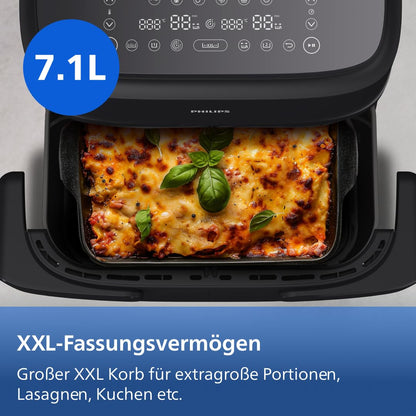 Philips Dual Basket Airfryer 9L – 2 Zones, Sync Function & RapidAir Plus