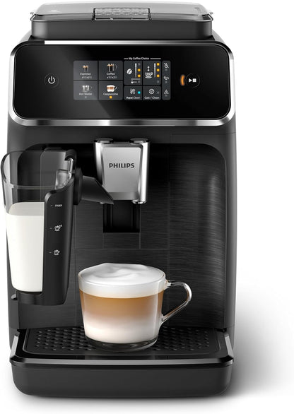 Philips 2300 Series – LatteGo Milk System, 4 Drinks & Ceramic Grinder