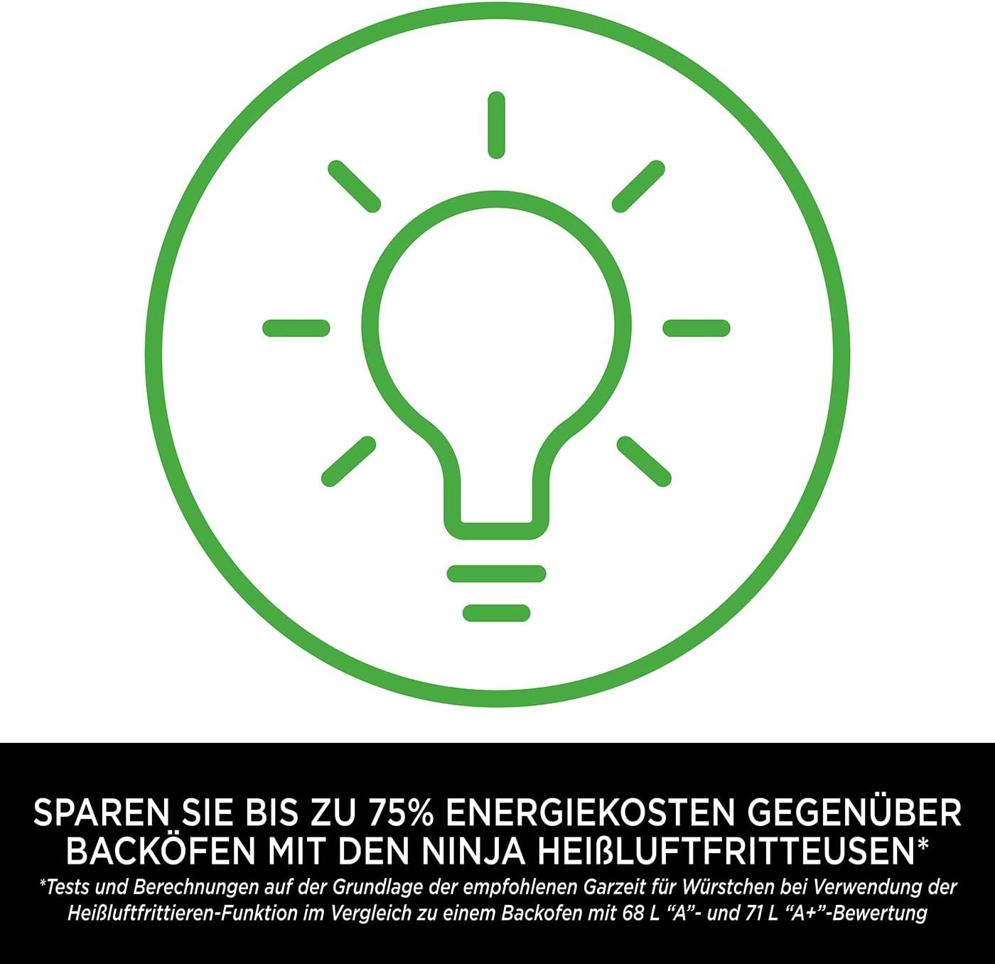 Ninja [AF300EU] 2 Large Frying Compartments, 6 Functions, 2470 W, 2 Independent Garzones, 7.6 Litres, 65% Save Energy Costs