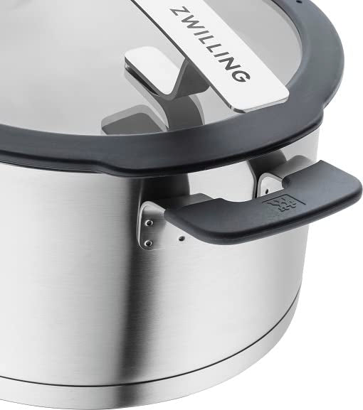 Feature-Highlight (Best for Practical Buyers) ZWILLING Simplify 5-Piece Pot Set with Integrated Strainer Lids