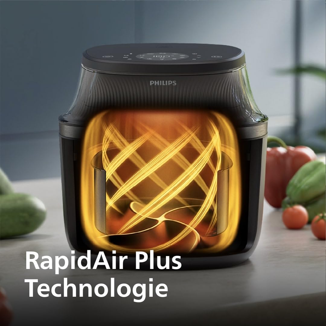 Philips Airfryer 5000 Series L – Connected Air Fryer with Remote App Control (HD9255)