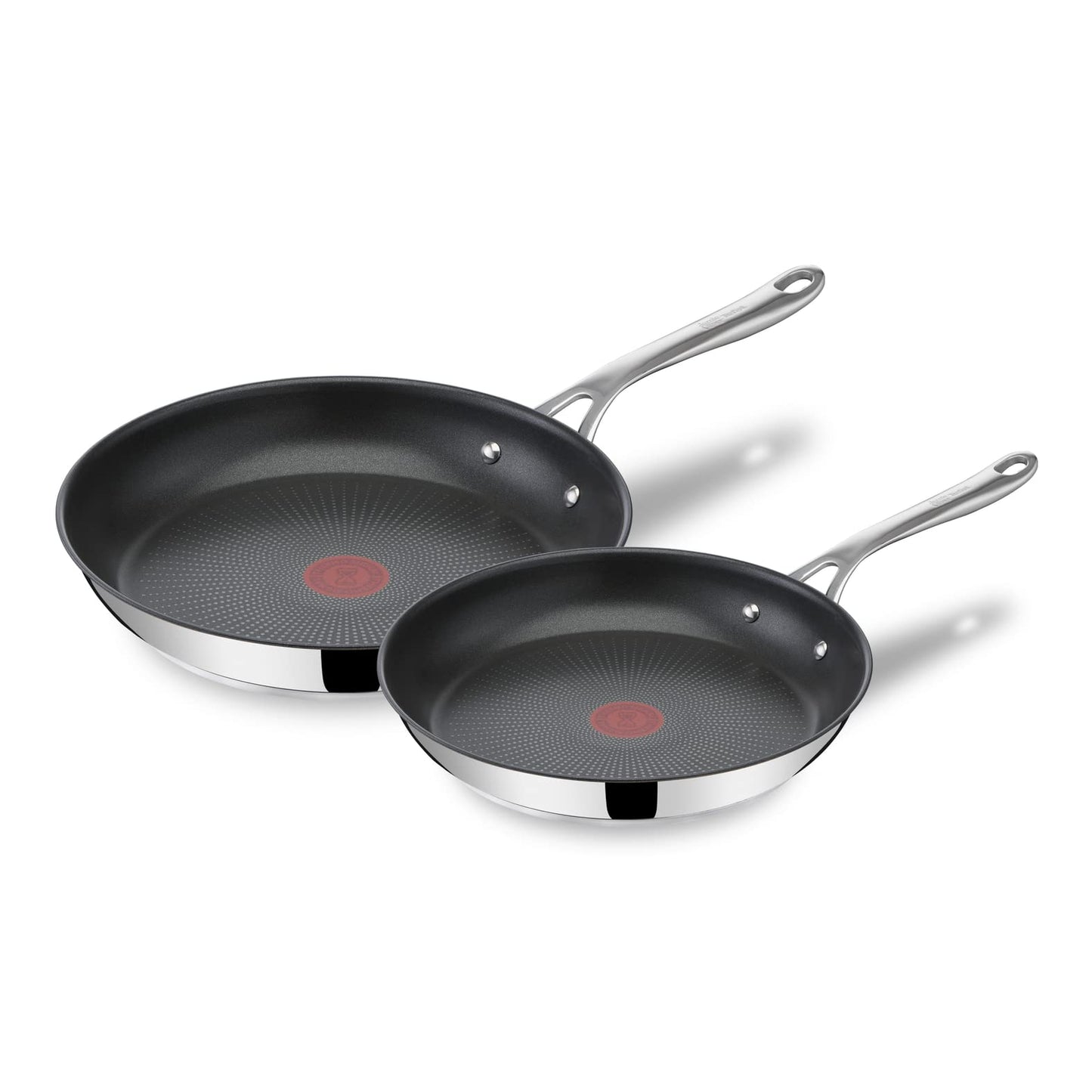 Tefal Jamie Oliver Cook's Direct On E3040644 Frying Pan 28 cm, Non-Stick, Suitable for Induction Cookers, Oven Safe, Stainless Steel Riveted Handle