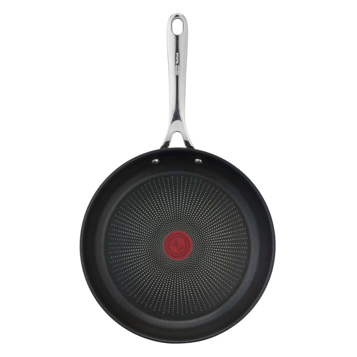 Tefal Jamie Oliver Cook's Direct On E3040644 Frying Pan 28 cm, Non-Stick, Suitable for Induction Cookers, Oven Safe, Stainless Steel Riveted Handle