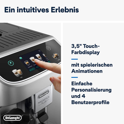 De'Longhi Magnifica Evo Next – 13 Drinks, Color Touch Display & LatteCrema