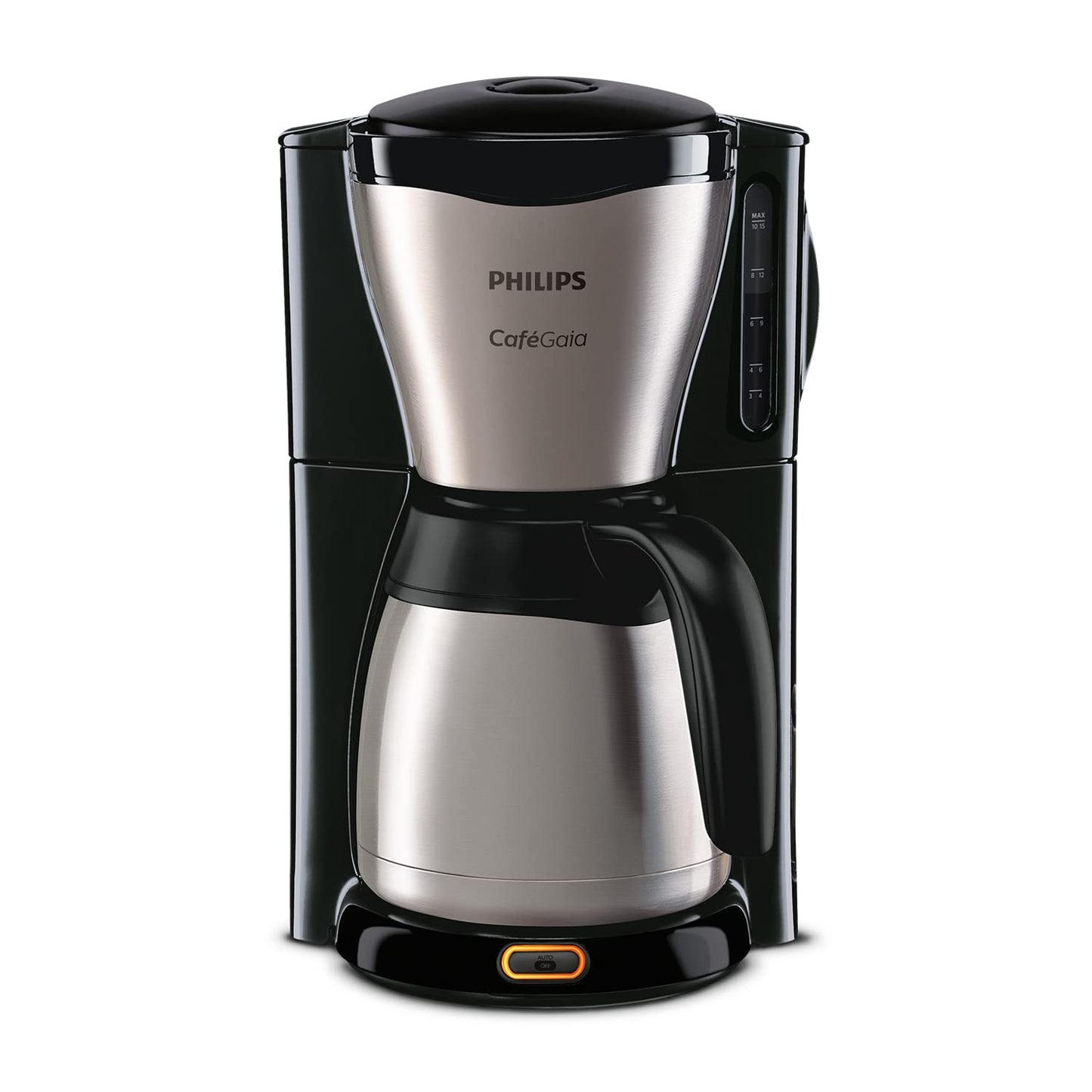 Philips HD7546 / 20 Gaia filter coffee machine with thermo jug, black / metal