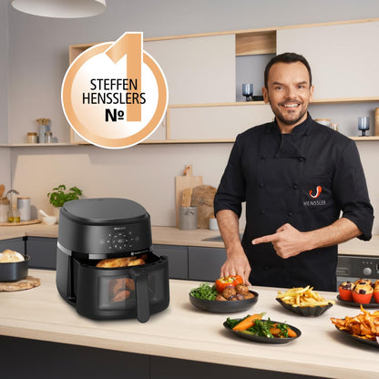 Philips Airfryer 5000 Series L – Connected Air Fryer with Remote App Control (HD9255)