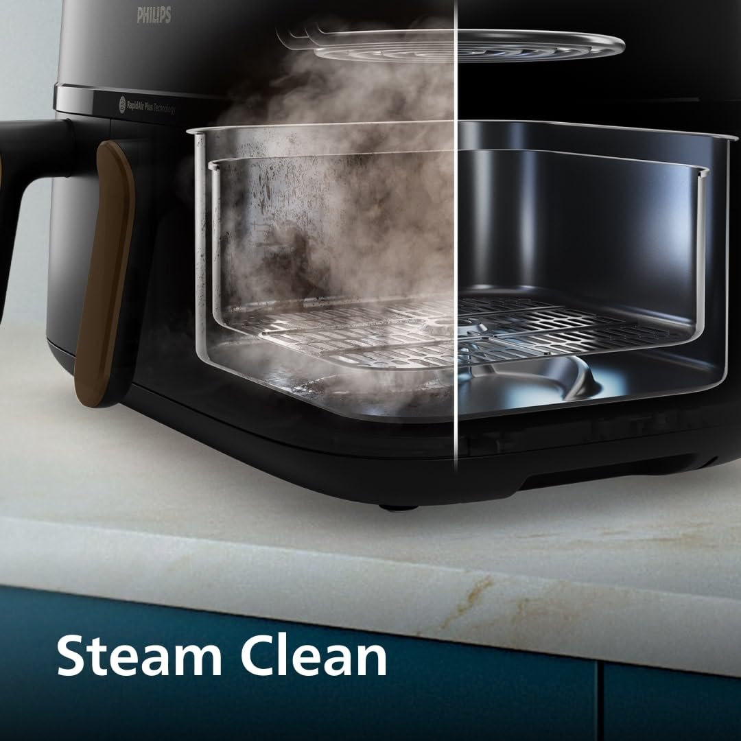 Philips Dual Basket Airfryer 9L – 2 Zones, Sync Function & RapidAir Plus