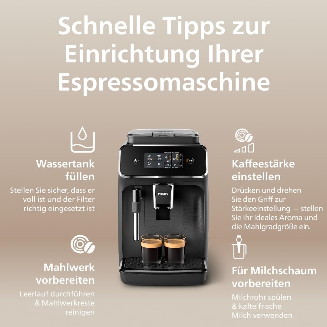 Philips 3300 Series – 5 Drinks, SilentBrew & Manual Steam Wand