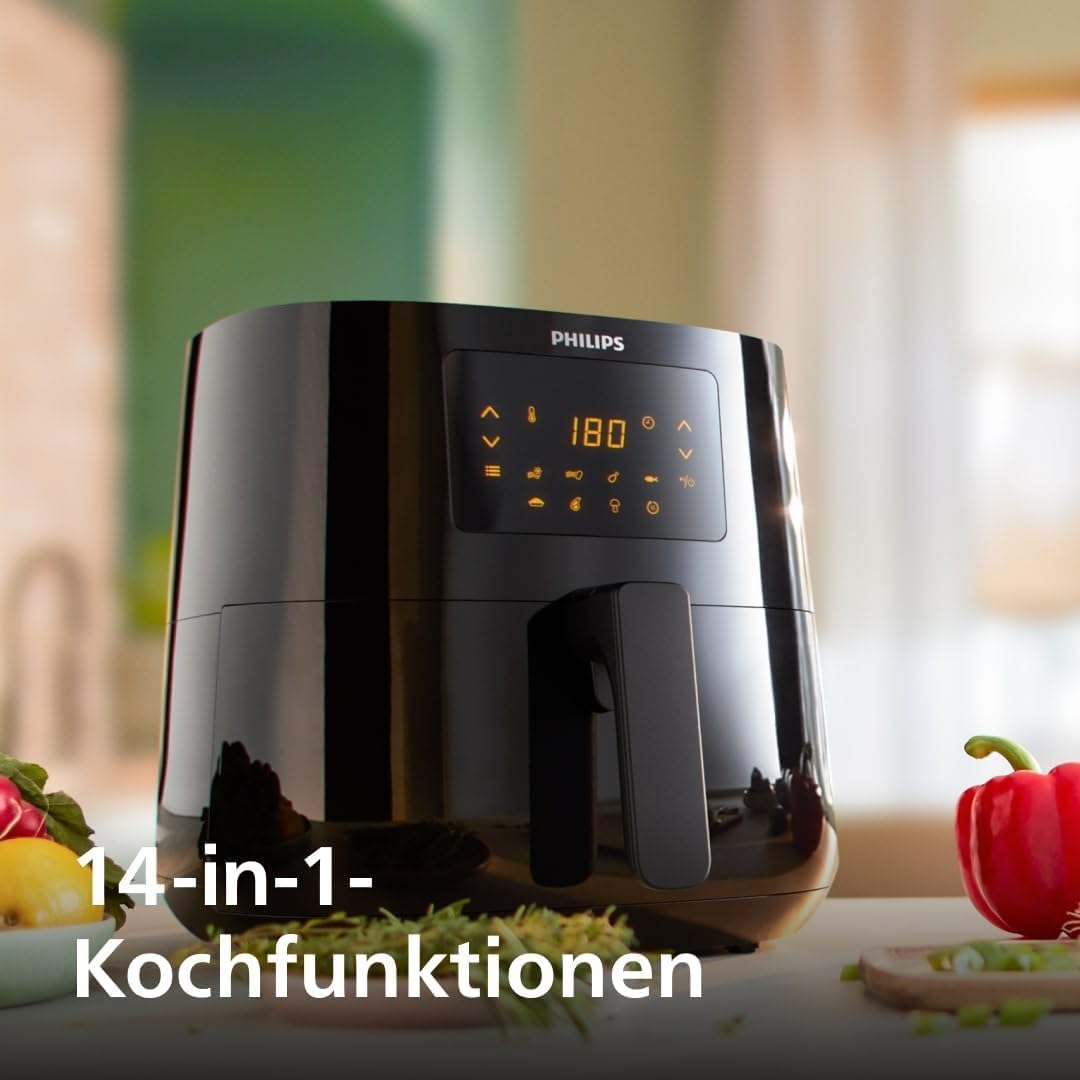 Philips Airfryer 5000 Series L – Connected Air Fryer with Remote App Control (HD9255)