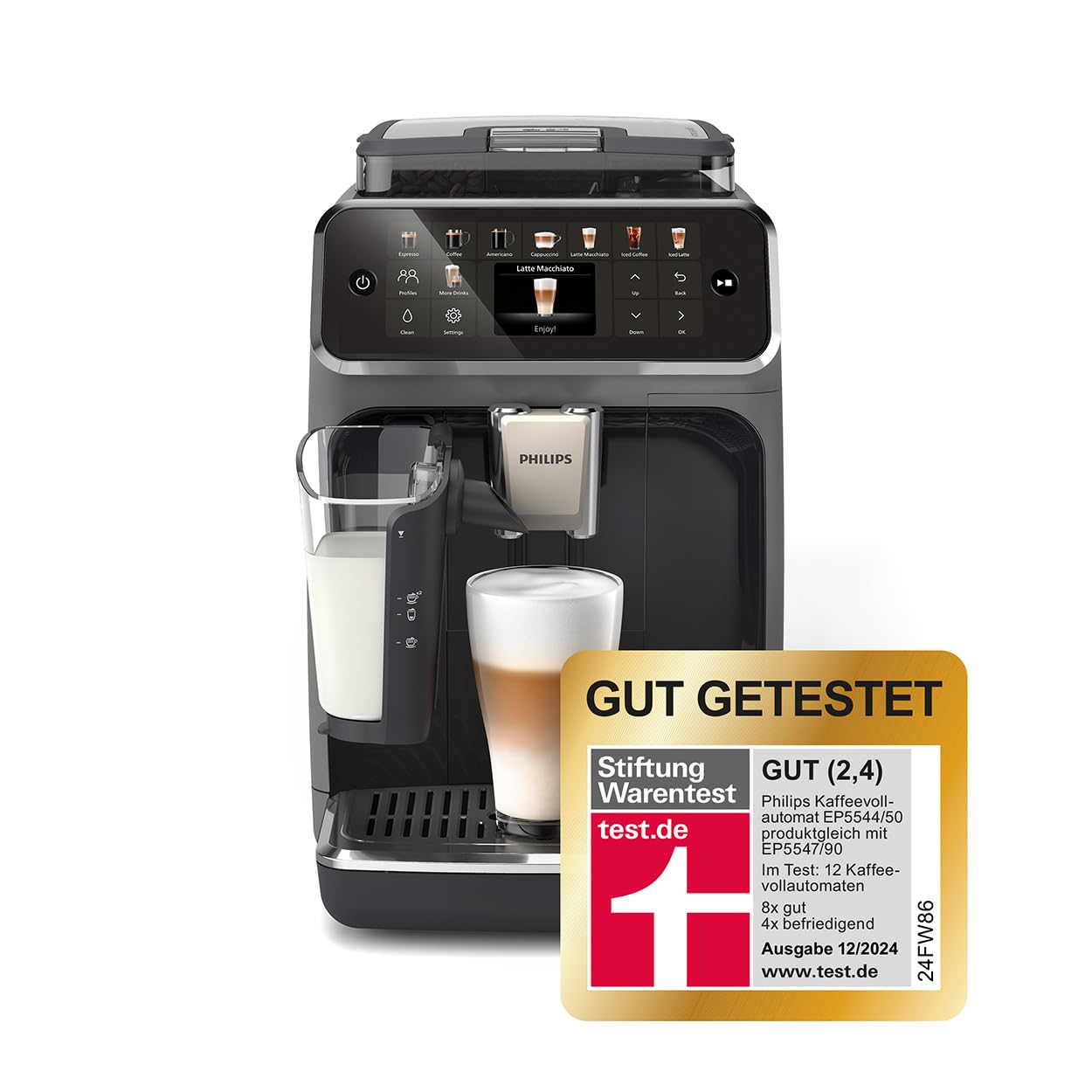 Philips LatteGo 5500 Serie – 20 Getränke (Heiß & Kalt) & Milchsystem