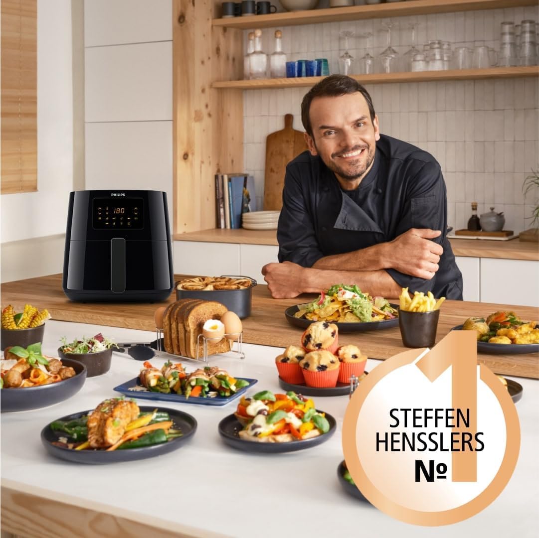 Philips Airfryer 5000 Series L – Connected Air Fryer with Remote App Control (HD9255)