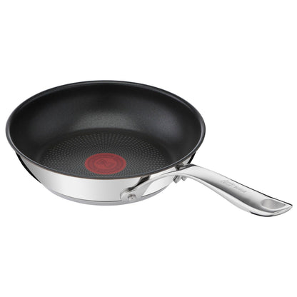 Tefal Jamie Oliver Cook's Direct On E3040644 Frying Pan 28 cm, Non-Stick, Suitable for Induction Cookers, Oven Safe, Stainless Steel Riveted Handle