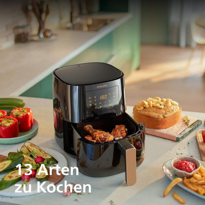 Philips Airfryer 5000 Series L – Connected Air Fryer with Remote App Control (HD9255)
