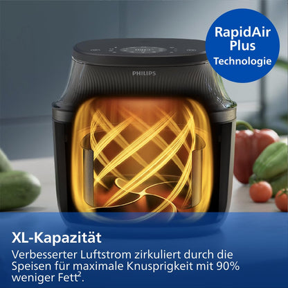 Philips Airfryer 5000 Series L – Connected Air Fryer with Remote App Control (HD9255)