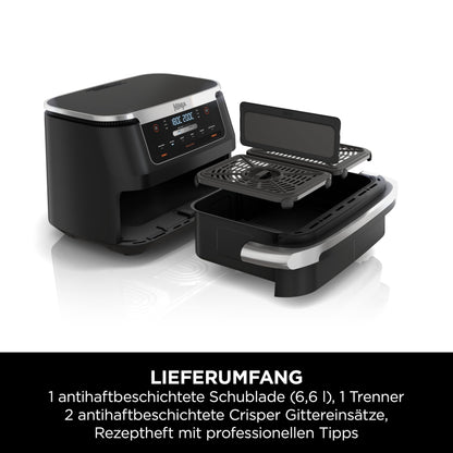 Ninja Foodi FlexDrawer – 10.4L MegaZone with Removable Divider (Copper)