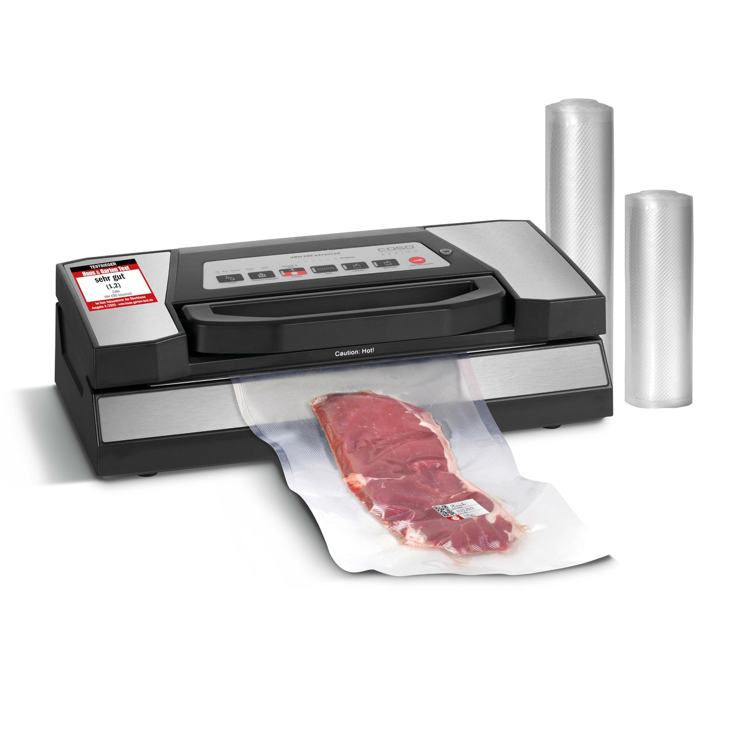 CASO Advanced Vacuum Sealer - Film Sealing Device - Extend the Shelf Life of Your Food - Ideal For Portioning and Storing Food