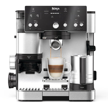 Ninja Luxe Premier ES601EU – Portafilter System with Grinder, Cold Brew & Frother