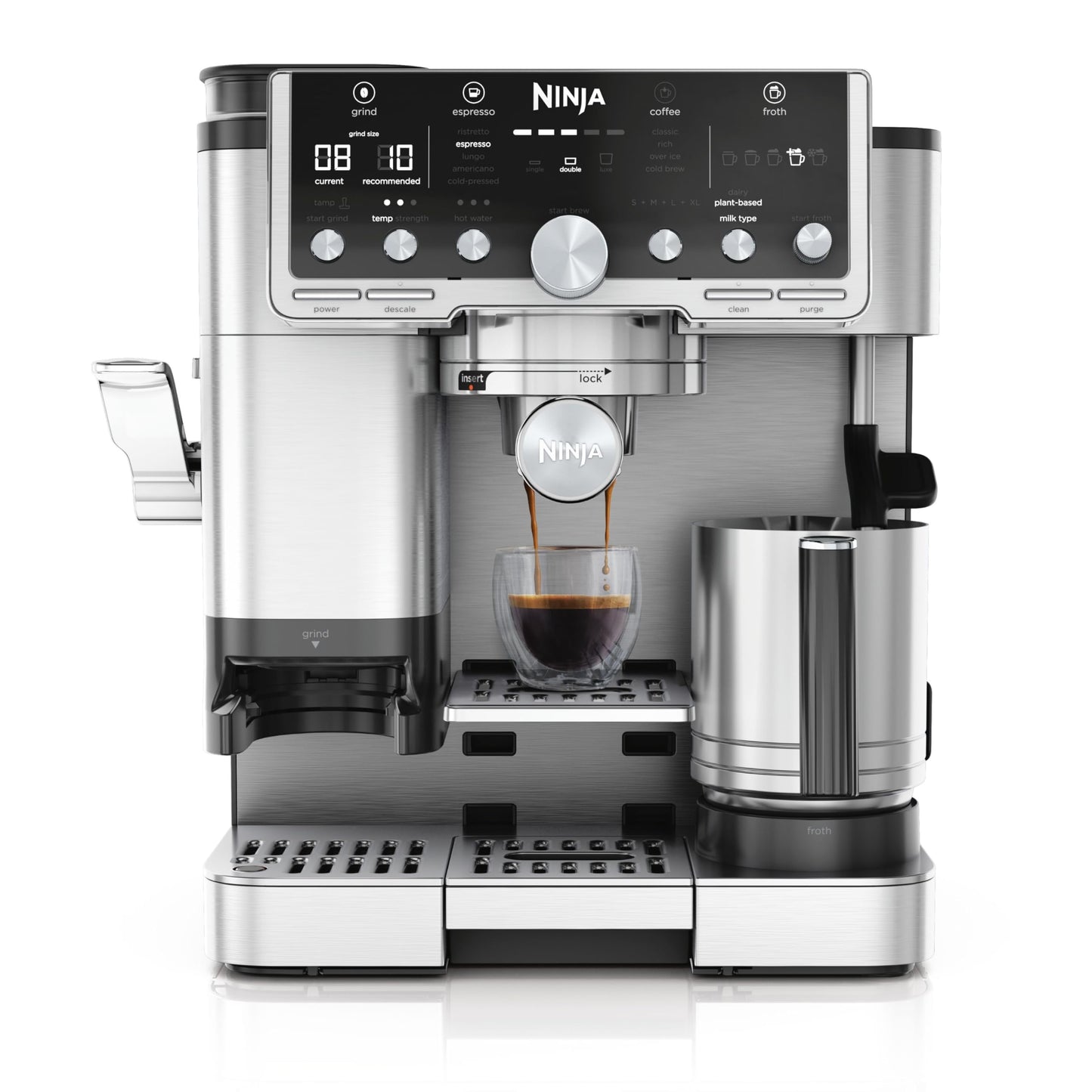 Ninja Luxe Premier ES601EU – Portafilter System with Grinder, Cold Brew & Frother